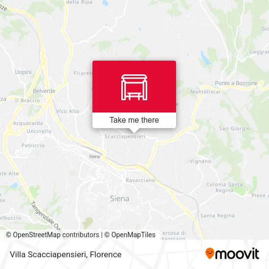 Villa Scacciapensieri map