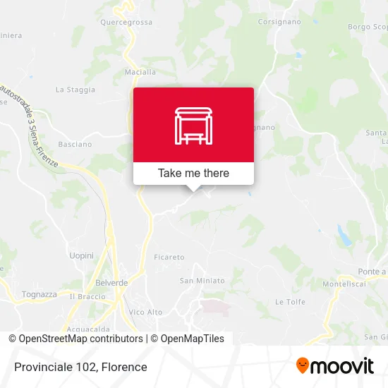 Provinciale 102 map