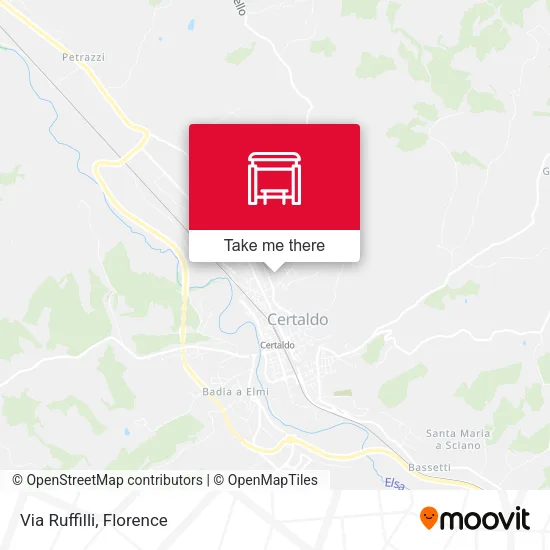 Via Ruffilli map