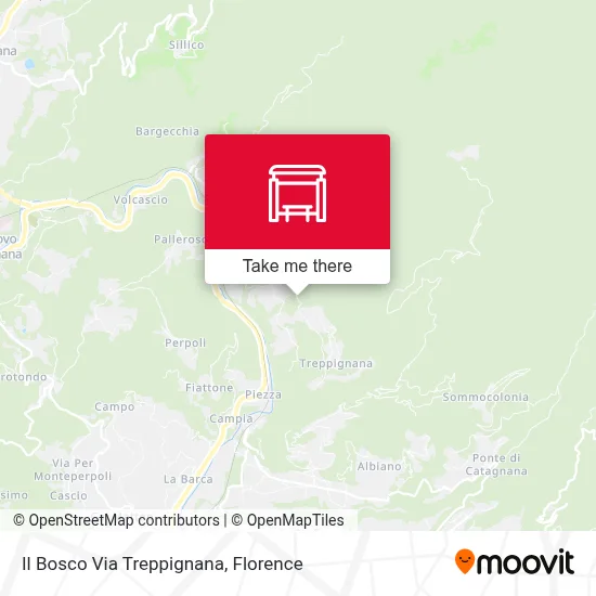 Il Bosco Via Treppignana map