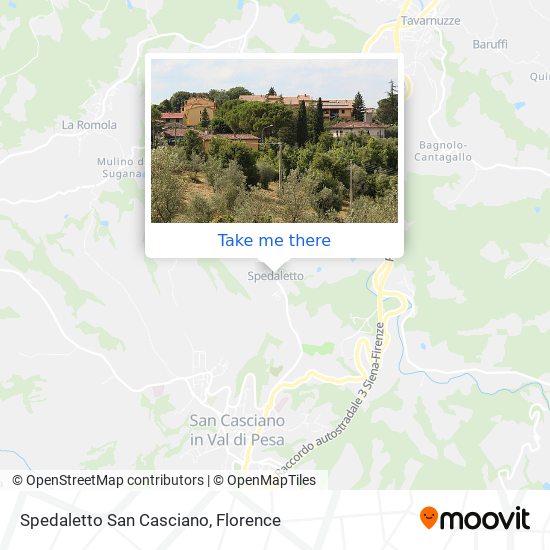 Spedaletto San Casciano map