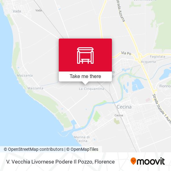 V. Vecchia Livornese Podere Il Pozzo map
