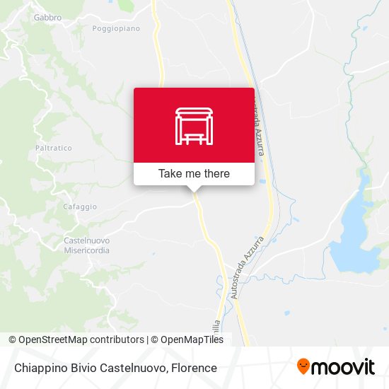 Chiappino Bivio Castelnuovo map