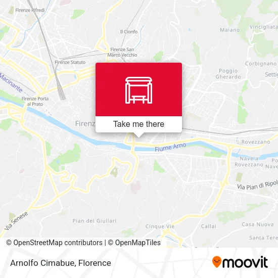 Arnolfo Cimabue map