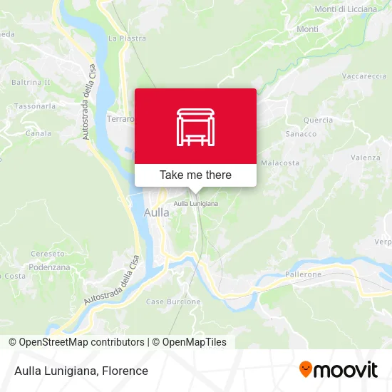 Aulla Lunigiana map