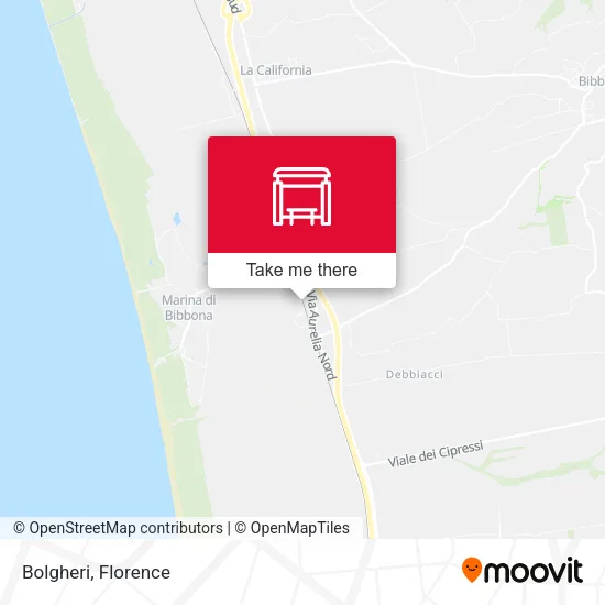 Bolgheri map