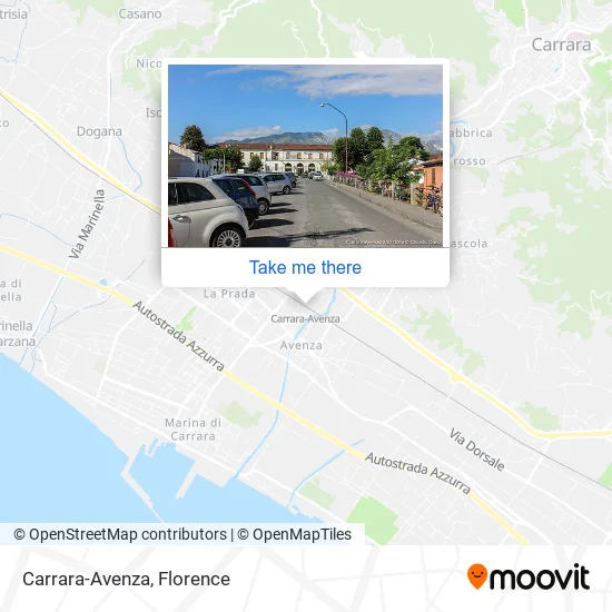 Carrara-Avenza map
