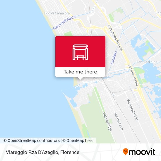 Viareggio P.za D'Azeglio map