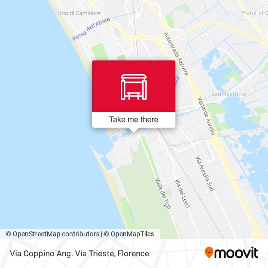 Via Coppino Ang. Via Trieste map