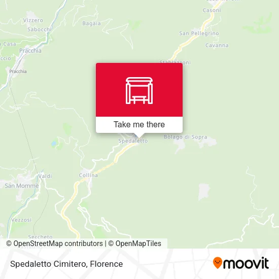 Spedaletto Cimitero map