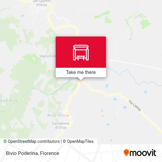 Bivio Poderina map