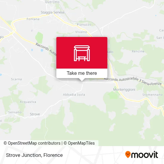 Strove Junction map
