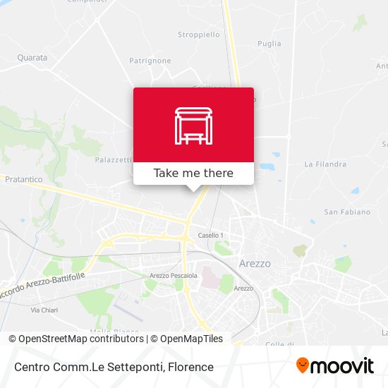 Centro Comm.Le Setteponti map