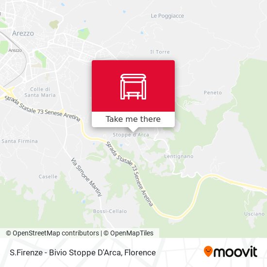 S.Firenze - Bivio Stoppe D'Arca map