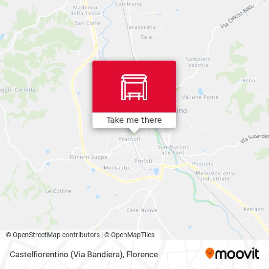 Castelfiorentino (Via Bandiera) map