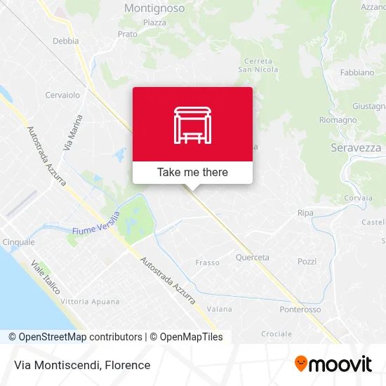 Via Montiscendi map