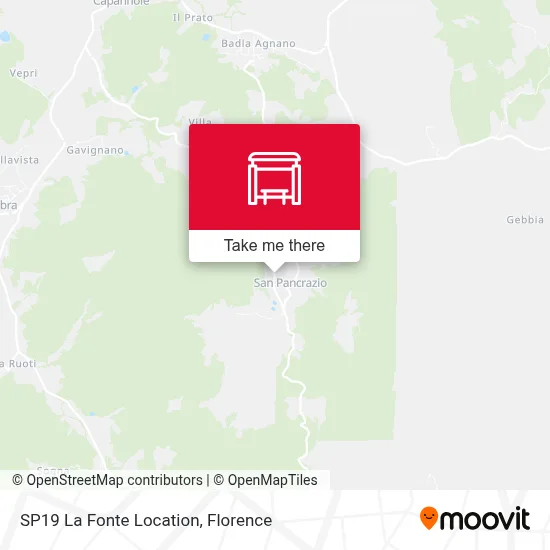 SP19 La Fonte Location map