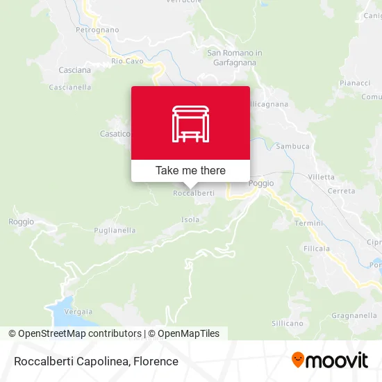 Roccalberti Capolinea map
