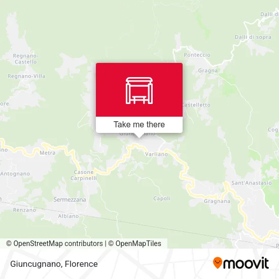Giuncugnano map