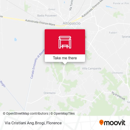 Via Cristiani Ang.Brogi map