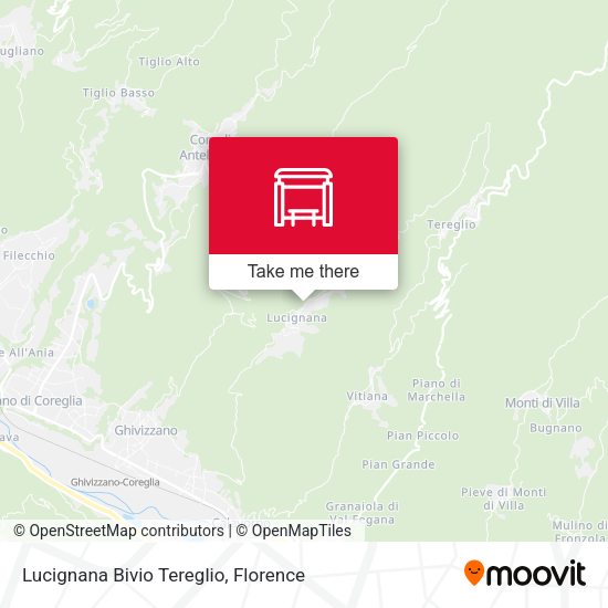 Lucignana Bivio Tereglio map