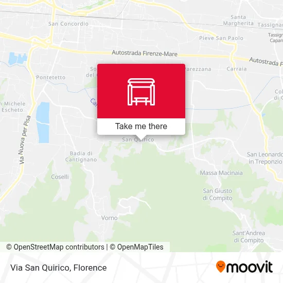 Via San Quirico map