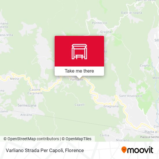 Varliano Strada Per Capoli map