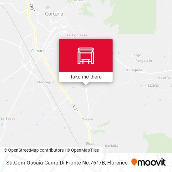 Str.Com.Ossaia-Camp.Di Fronte Nc.761 / B map