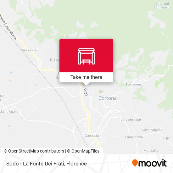 Sodo - La Fonte Dei Frati map