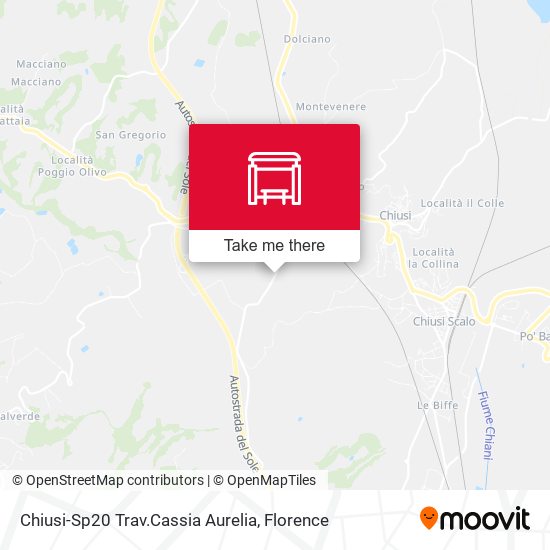 Chiusi-Sp20 Trav.Cassia Aurelia map