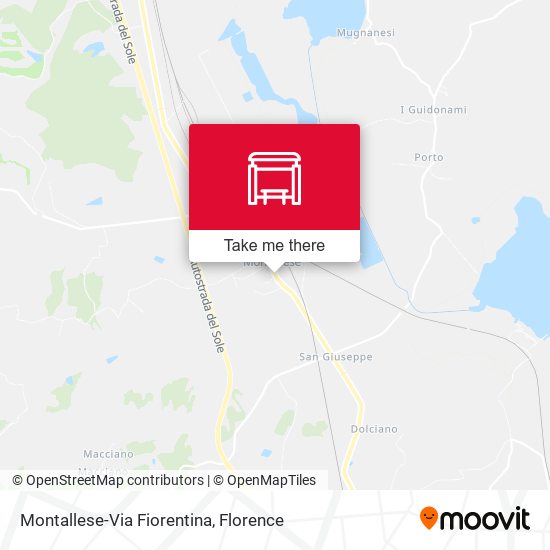 Montallese-Via Fiorentina map