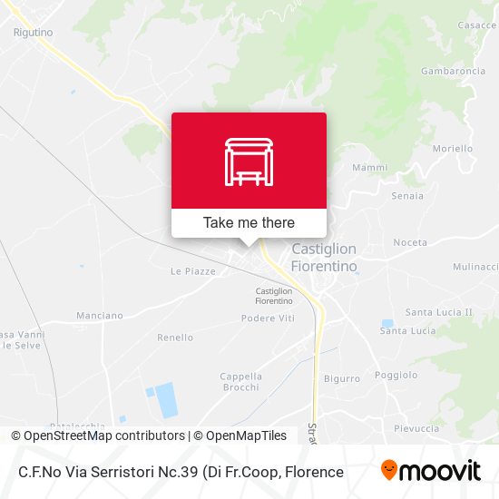 C.F.No Via Serristori Nc.39 map
