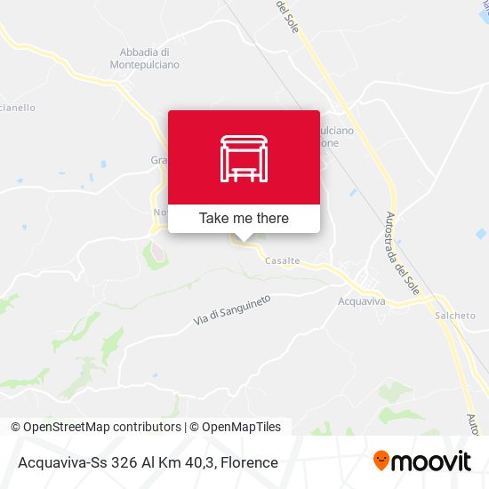 Acquaviva-Ss 326 Al Km 40,3 map