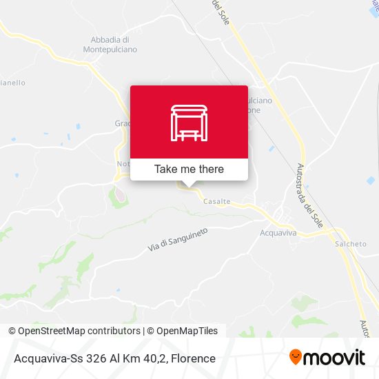 Acquaviva-Ss 326 Al Km 40,2 map