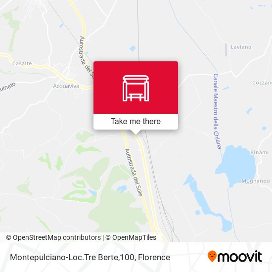 Montepulciano-Loc.Tre Berte,100 map