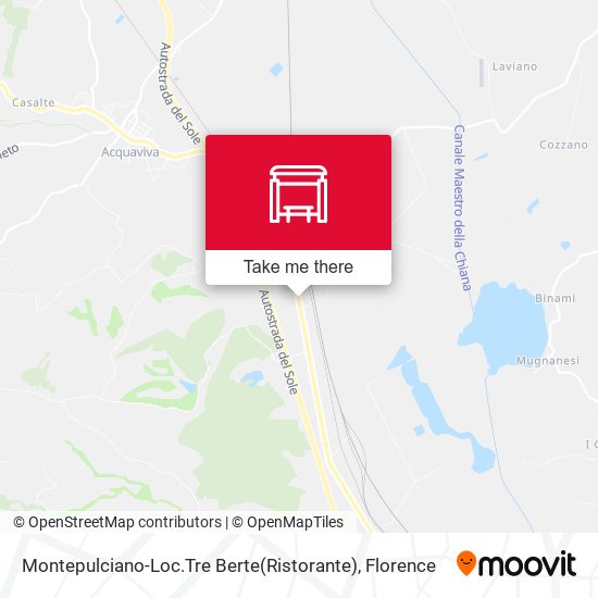 Montepulciano-Loc.Tre Berte(Ristorante) map