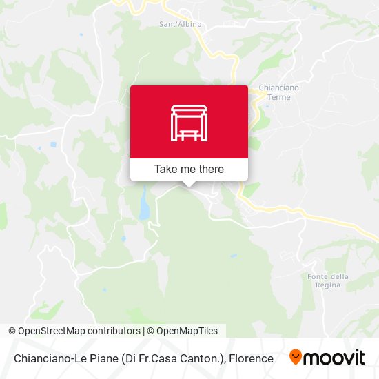 Chianciano-Le Piane (Di Fr.Casa Canton.) map