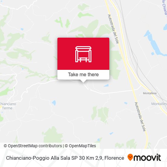 Chianciano-Poggio Alla Sala SP 30 Km 2,9 map