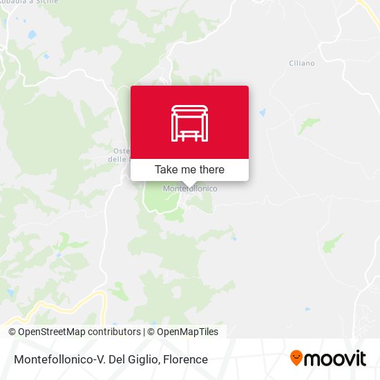 Montefollonico-V. Del Giglio map