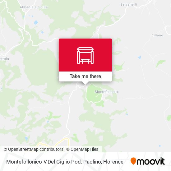 Montefollonico-V.Del Giglio Pod. Paolino map