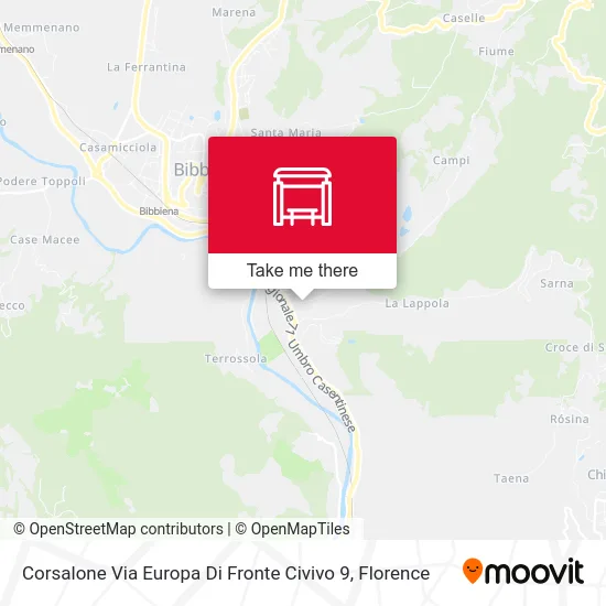 Corsalone Via Europa Di Fronte Civivo 9 map