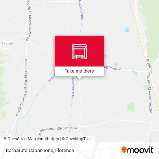 Barbaruta Capannone map