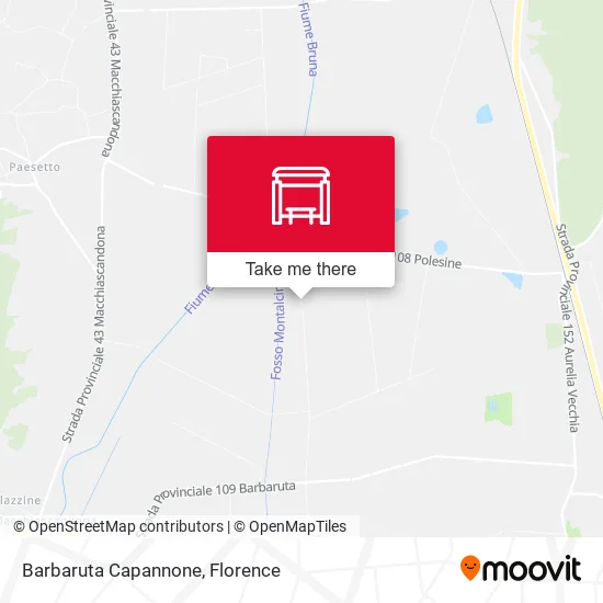 Barbaruta Capannone map