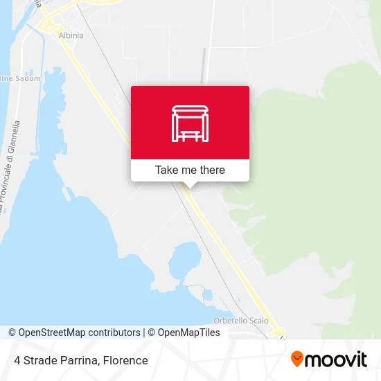 4 Strade Parrina map