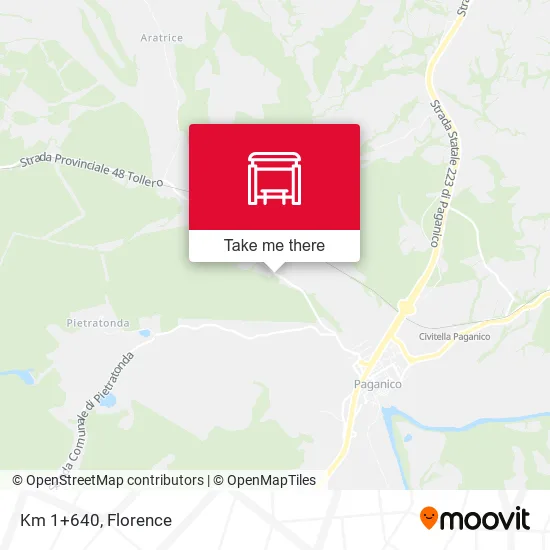 Km 1+640 map