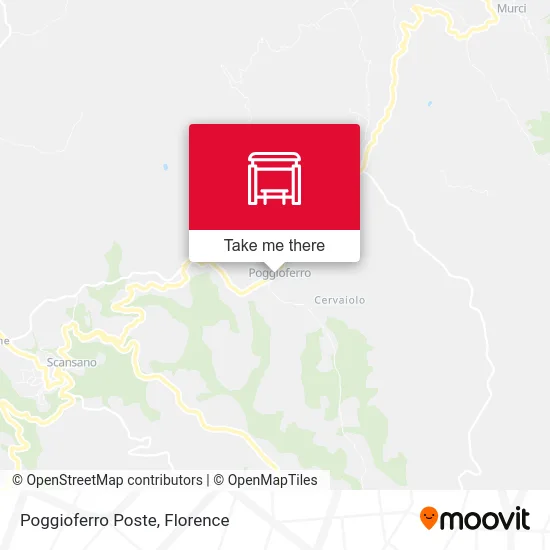 Poggioferro Post Office map