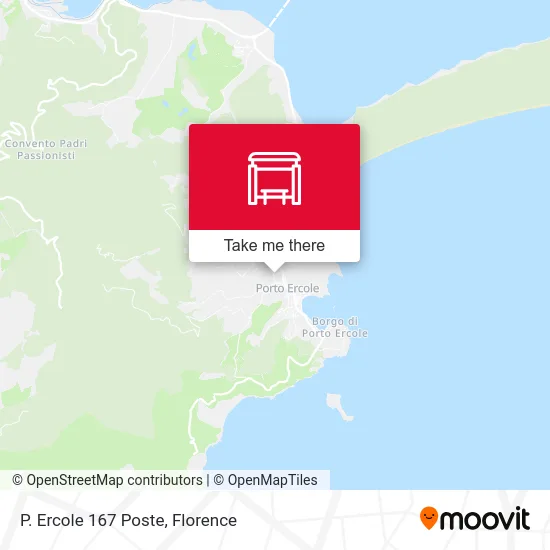 Porto Ercole 167 Post Office map