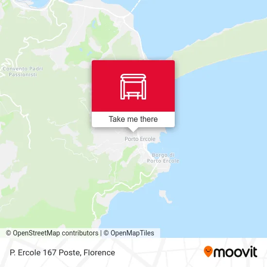 Porto Ercole 167 Post Office map