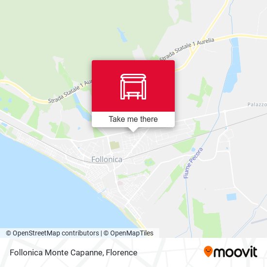 Follonica Monte Capanne map