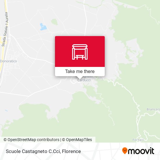 Scuole Castagneto C.Cci map
